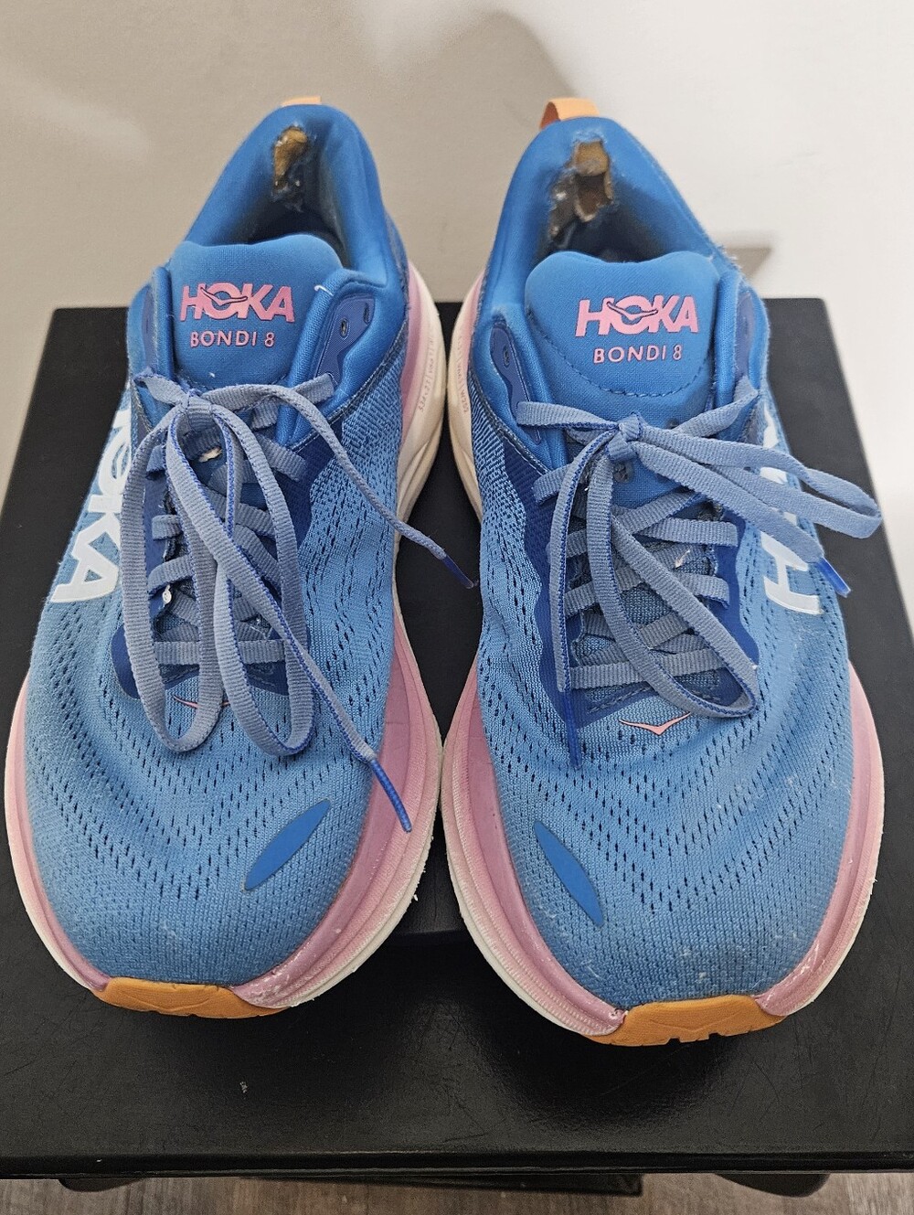 Hoka Bondi 8 Women's Running Shoes Coastal Sky/All Aboard Size 9 Sneaker - Picture 2 of 8
